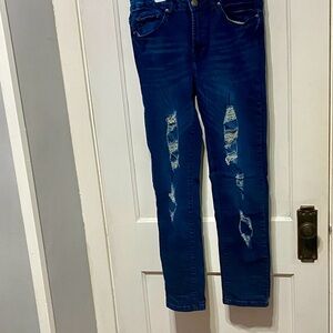 LRG Women's Skinny Jeans - Distressed Blue